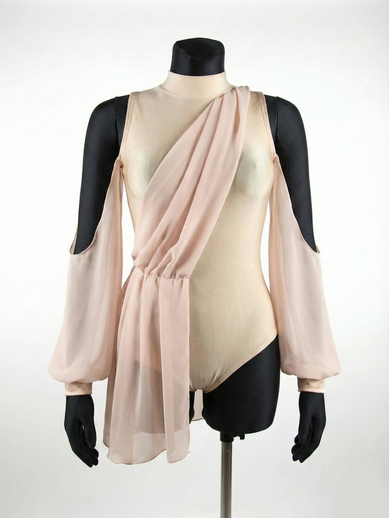 Strój taneczny z szarfą "Milky Way"