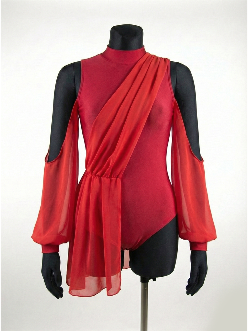 Strój taneczny z szarfą "Milky Way"