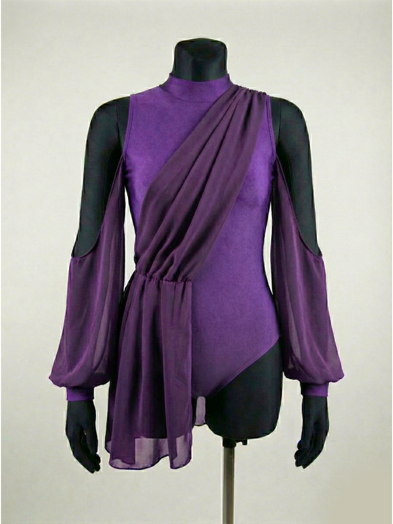 Strój taneczny z szarfą "Milky Way"